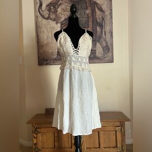 Goa Beachwear by Japna Crochet Marrakesh Style Maxi Dress Large